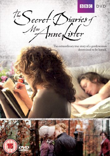 DVD cover for "The Secret Diaries of Miss Anne Lister" with two women on the front.