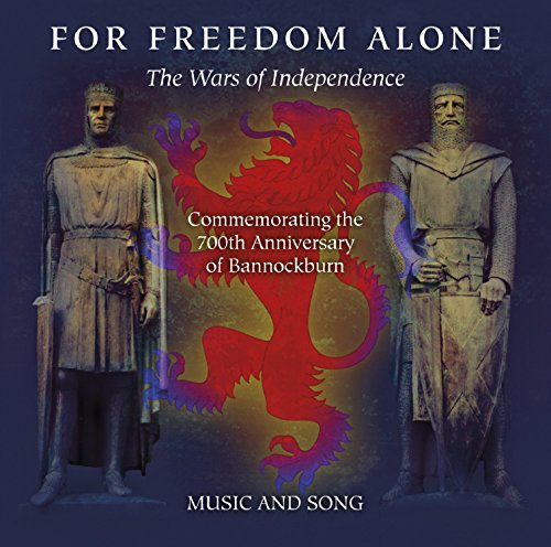 "CD cover featuring two stone statues and a red lion on a dark background."