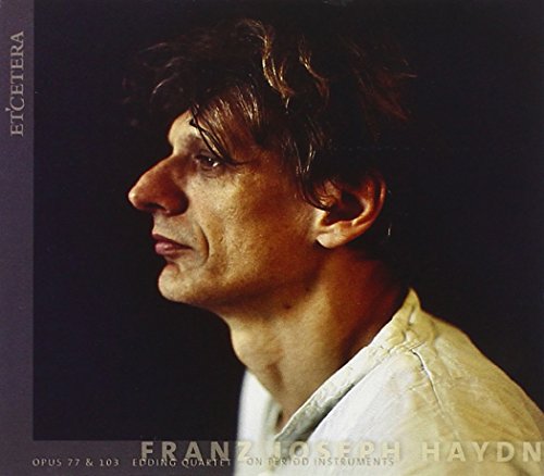 "CD cover with a man's portrait and 'Franz Joseph Haydn' text."