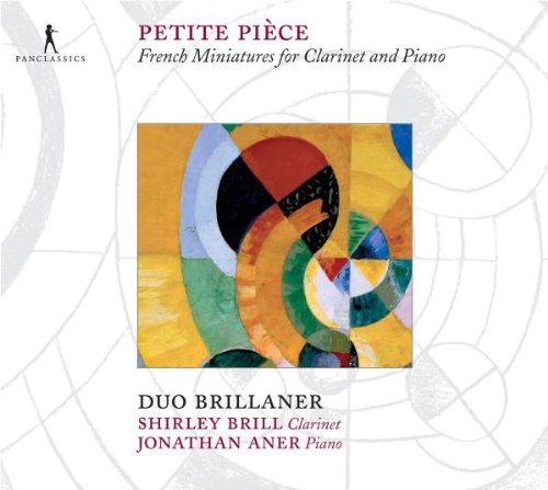 "Album cover with abstract art and text describing the music and performers."
