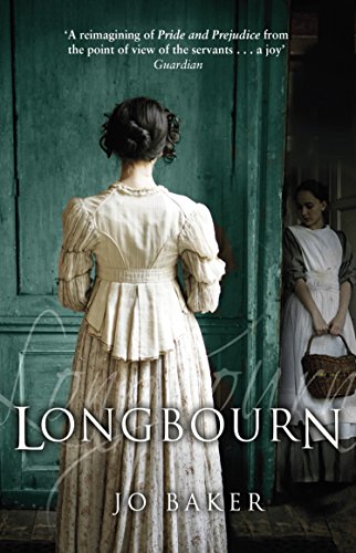 Book cover featuring a woman in a white dress standing before a green door.