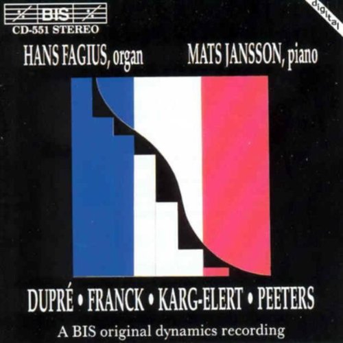 Black CD cover with French flag and white text listing artists and composers.