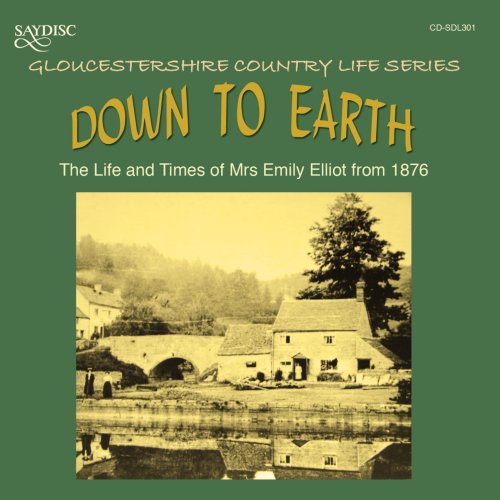 "CD cover with sepia-toned farm image and yellow text on green background."
