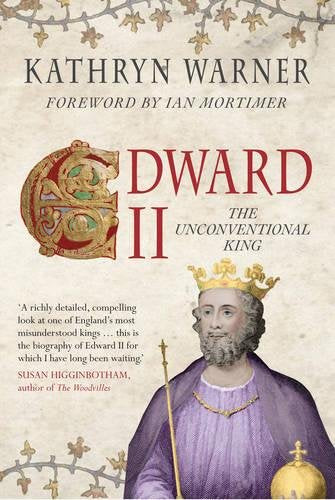 "Book cover featuring a medieval king in purple robes and a gold crown."
