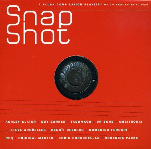 The image depicts a red vinyl record cover with a black record and white text.
