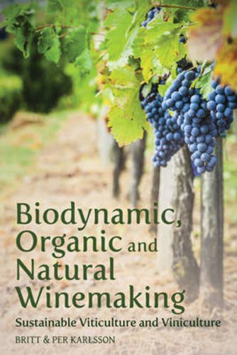 "Book cover featuring a vineyard with ripe purple grapes and green leaves, with blue title text."