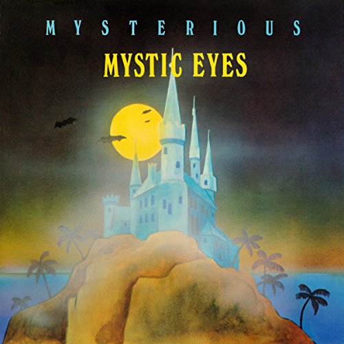 Vinyl album cover featuring a fantasy castle on a rocky island under a full moon.