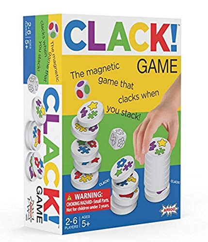 VR Distribution Clack - The Magnetic Game That Clacks When You Stack, (Multicolour)