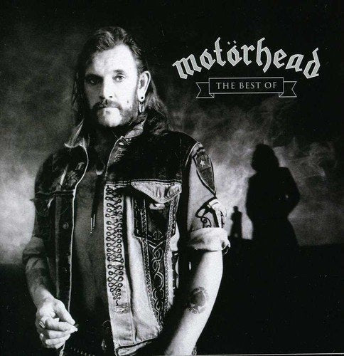 Black and white album cover featuring a man with long hair and leather jacket.