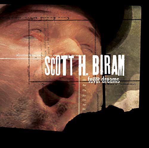 Album cover with close-up of a screaming face and white text overlay.