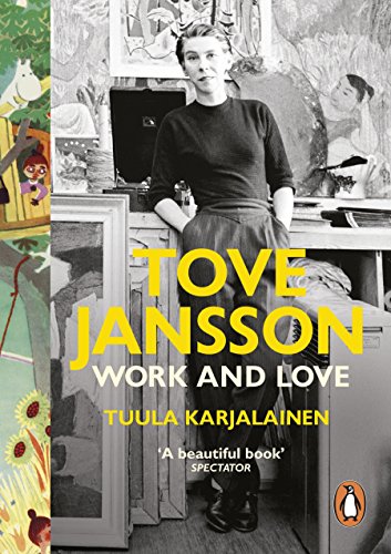 Black-and-white book cover with a woman standing in a studio, surrounded by artwork.