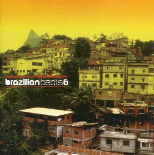 "CD cover with a blurry image of a hillside town and 'Brazilian Beats 6' text."