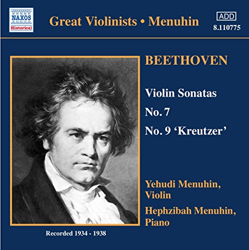 "CD cover with Beethoven portrait and text on blue background."