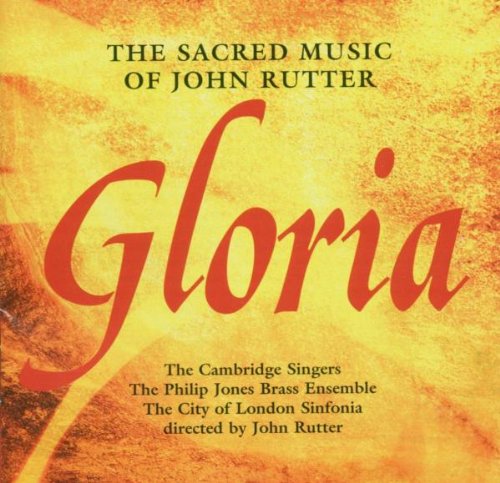 Album cover with "Gloria" in red, yellow background, and black text describing the artists.