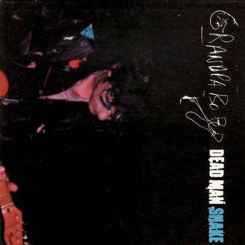 "CD cover with 'Grandpaboy' and 'Dead Man Shake' text, dark background, distorted image."