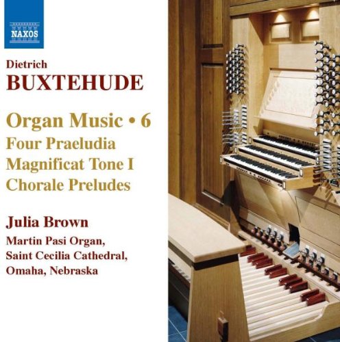 "CD cover with a white background and a light-colored pipe organ."