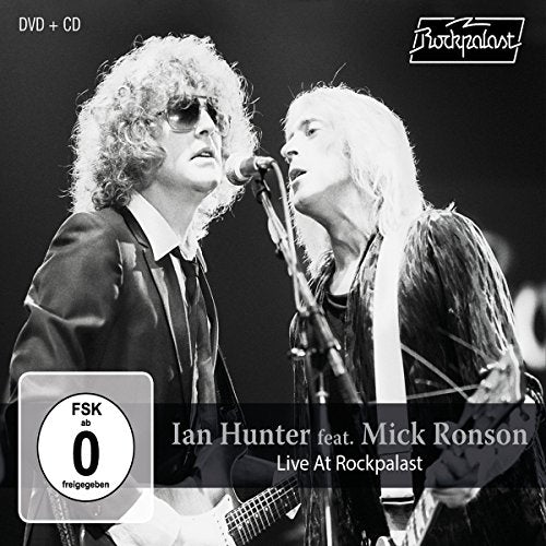 Black and white image of two musicians on a CD and DVD cover.