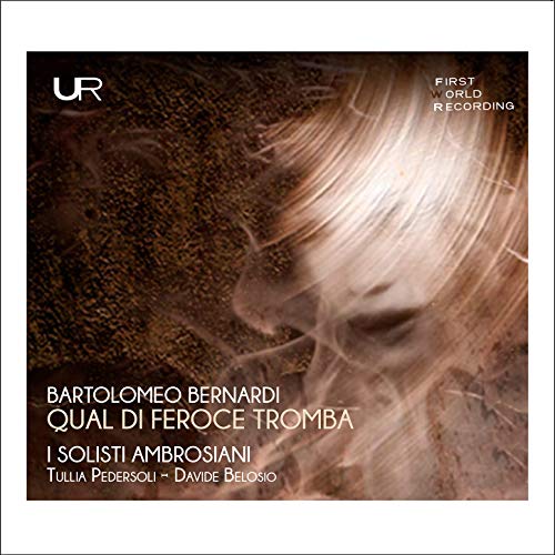 A classical music CD cover with abstract, swirling design and white text on brown background.
