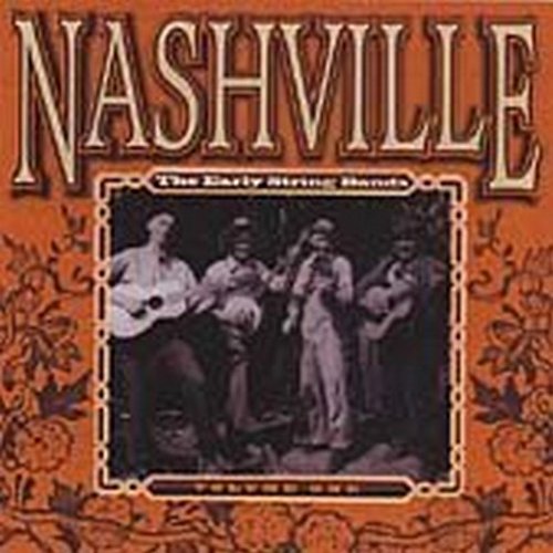 "CD cover with orange background, musicians, and 'NASHVILLE' in large text."
