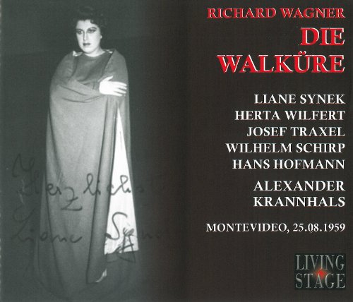 "Black and white opera CD cover with a woman in a long robe."