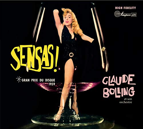 Album cover featuring a blonde woman in a black leotard standing on a cymbal.