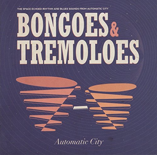 Vinyl album cover with "Bongoes & Tremoloes" title, abstract shapes, and dark blue background.