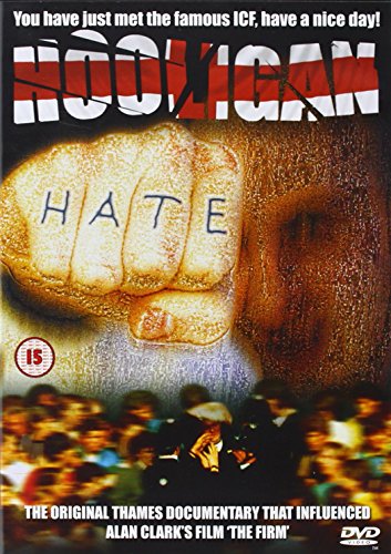 DVD cover with a clenched fist and blurred crowd, titled "Hooligan".