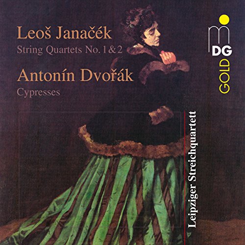 CD cover featuring a woman in a green dress against a dark background.