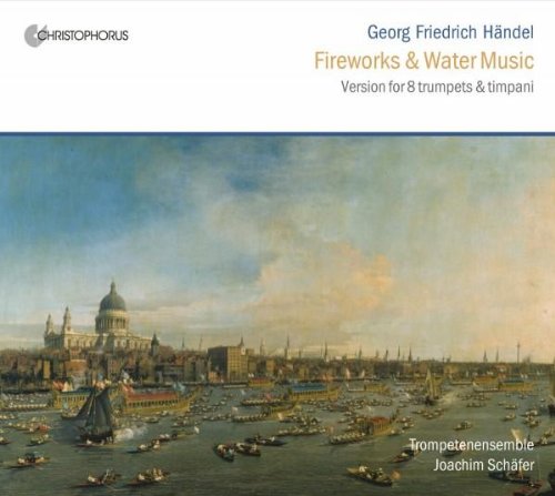"CD cover featuring a painting of boats on a river with a cityscape."