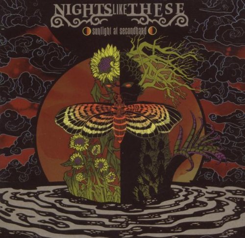 Album cover art featuring a moth, sunflowers, and a tree in water.