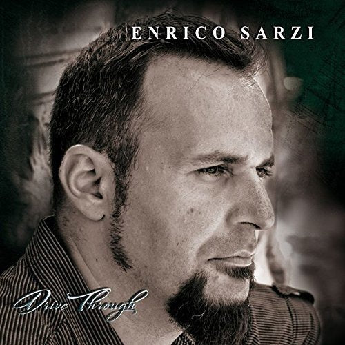 "CD album cover featuring a black and white portrait of Enrico Sarzi."