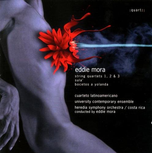 "CD cover featuring a person's torso with a red flower and smoke."