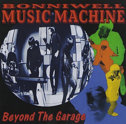 "Album cover with band members in various poses and colors, titled 'Beyond the Garage'."