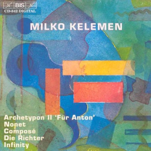 CD cover with abstract blue, green, and red design, featuring white text.