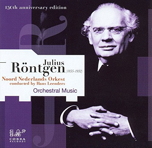 CD cover with black and white portrait of man and text on purple background.