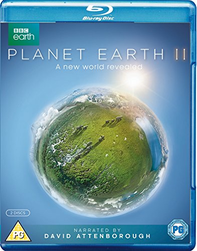 "Blue-ray disc case with 'Planet Earth II' title and landscape image on the cover."