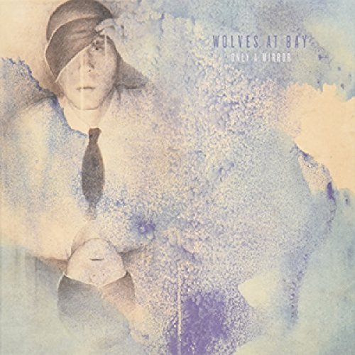 The image is a vinyl record cover. #### Alt text: "Album cover with a man wearing a blindfold and tie, abstract background."