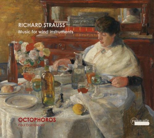 A CD cover featuring a painting of a woman at a table with glasses.