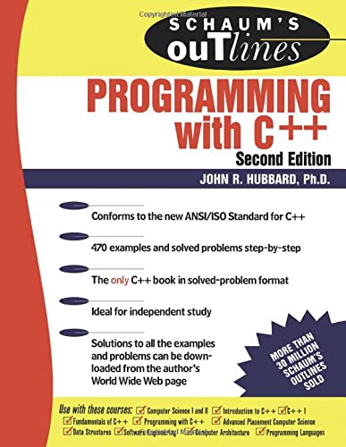 Schaum's Outline of Programming with C++ (SCHAUMS' COMPUTING)