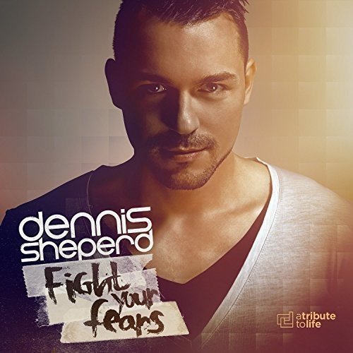 "Album cover featuring a man with short hair, wearing a white V-neck shirt."