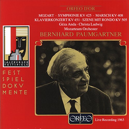 Ludwig/anda/paumgartner - MOZART:SYMPHONIES KV 425/408 [CD]