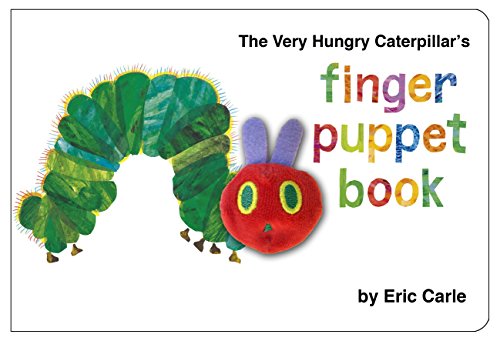 "Children's book cover featuring a green caterpillar and colorful fruit illustrations."