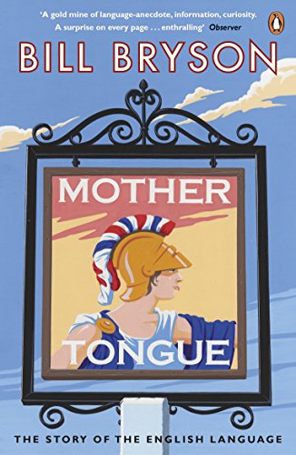 The image shows a book cover with a knight's helmet and the title "Mother Tongue".