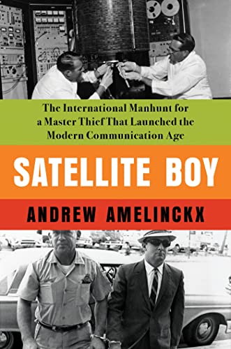Book cover showing scientists with equipment above a handcuffed man and an officer.