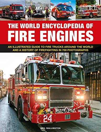 Large, hardcover book with 700 photographs of fire trucks and firefighting history.