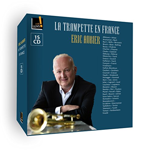 "CD box set with man holding trumpet, blue background, and white and yellow text."