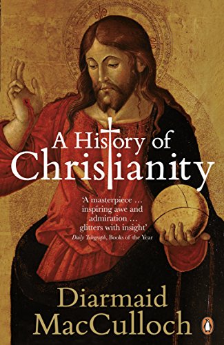 Book cover: "A History of Christianity" featuring a depiction of Jesus Christ.