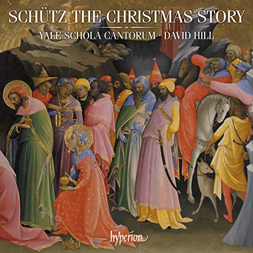 "Album cover featuring a medieval painting of robed figures, including the three wise men."