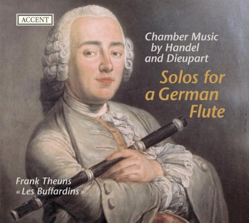 CD cover featuring a man with white wig holding a flute.
