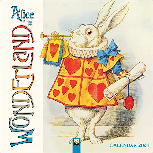 Alice in Wonderland Wall Calendar 2024 (Art Calendar): Original Flame Tree Publishing-Kalender [Kalender]